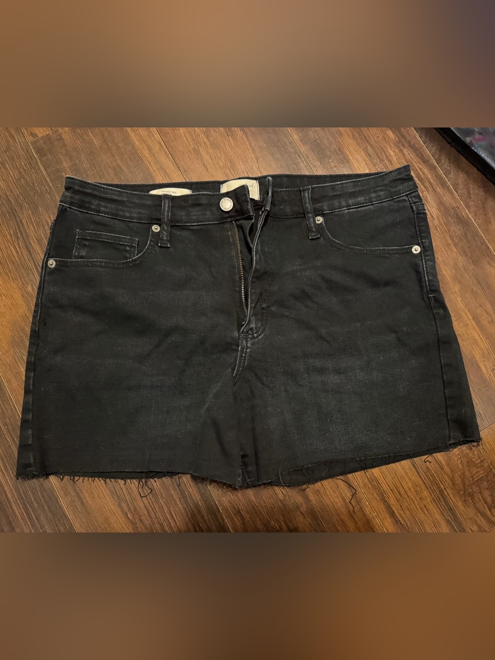 Universal Thread Black High-Rise Denim Shorts